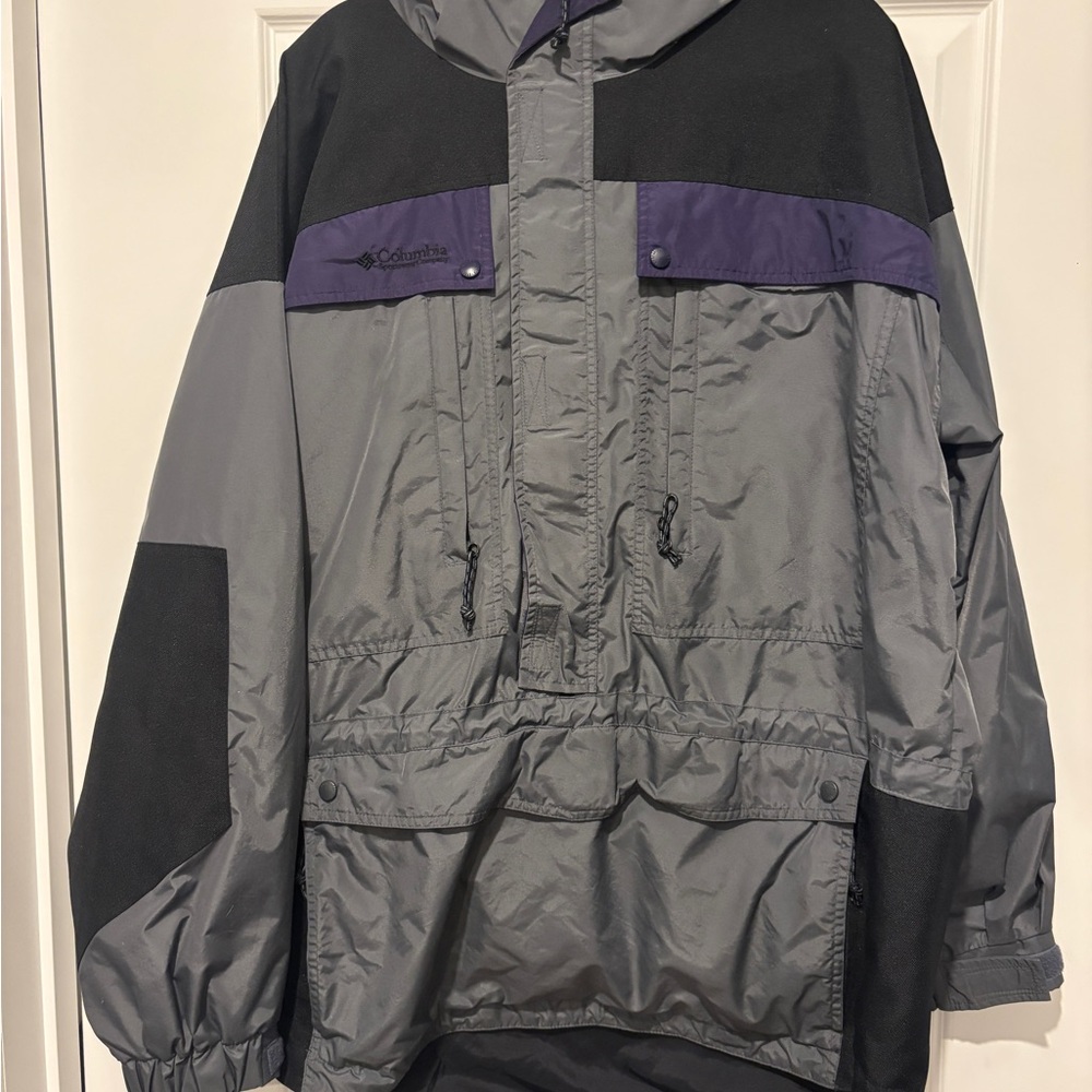 Columbia Men's Gray and Purple Performance Jacket
